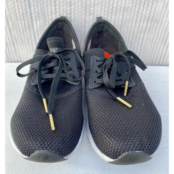 SHOES SNEAKERS TENNIS WOMENS 8.5 NEW BALANCE NERGIZE ATHLETIC BLACK LEOPARD  - Picture 2 of 7